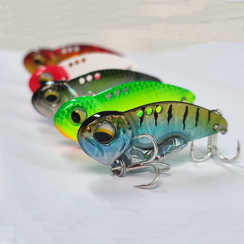 Fishing Lure Blade Bait - 6개 메탈 VIB 낚시 루어 7.3g