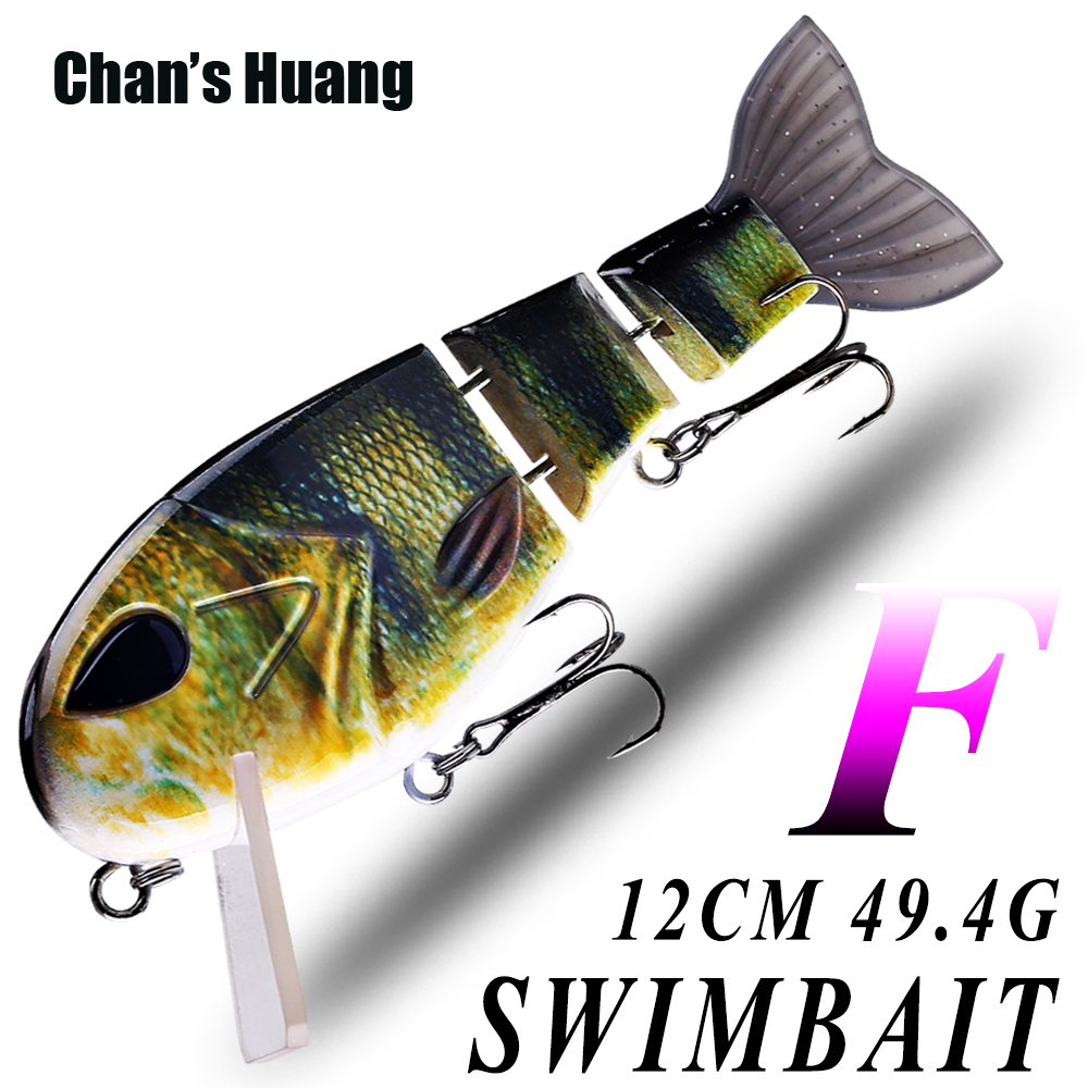 Fishing Lure Popper - Chan's Huang 스퀘어 빌 조인트 스윔베이트,