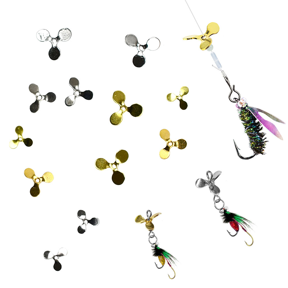 Fishing Lure Blade Bait - 200개 3날 프로펠러 낚시 루어 액세서리,