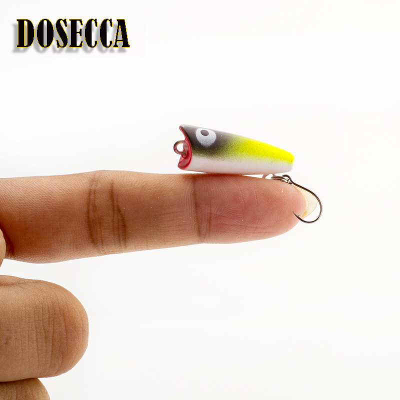 Fishing Lure Popper - 1PCS 2.5cm 1.5g 탑워터 미끼 미니