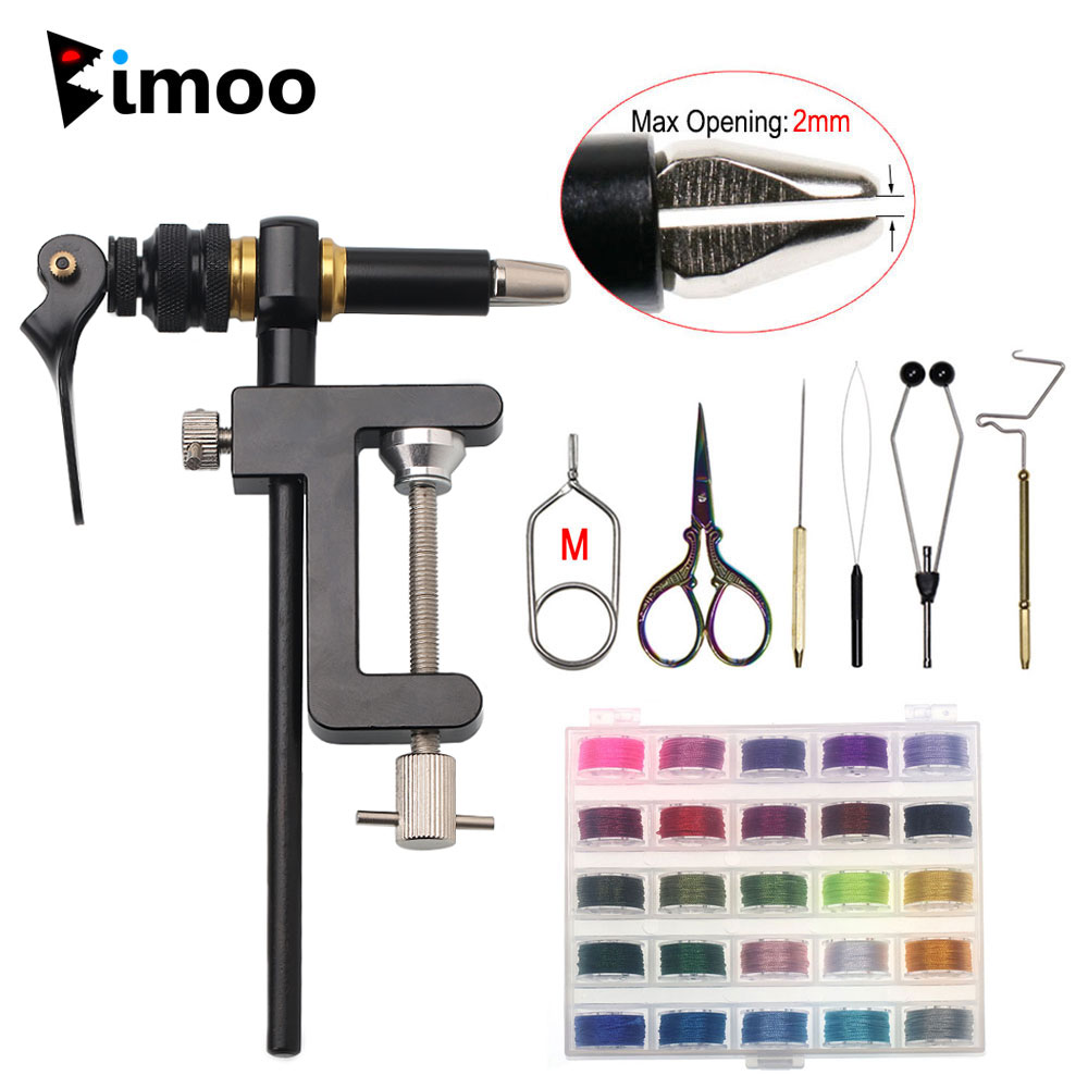 Fishing Lure Spinner - Bimoo-360 ° 회전 C-클램프 플라이 타이