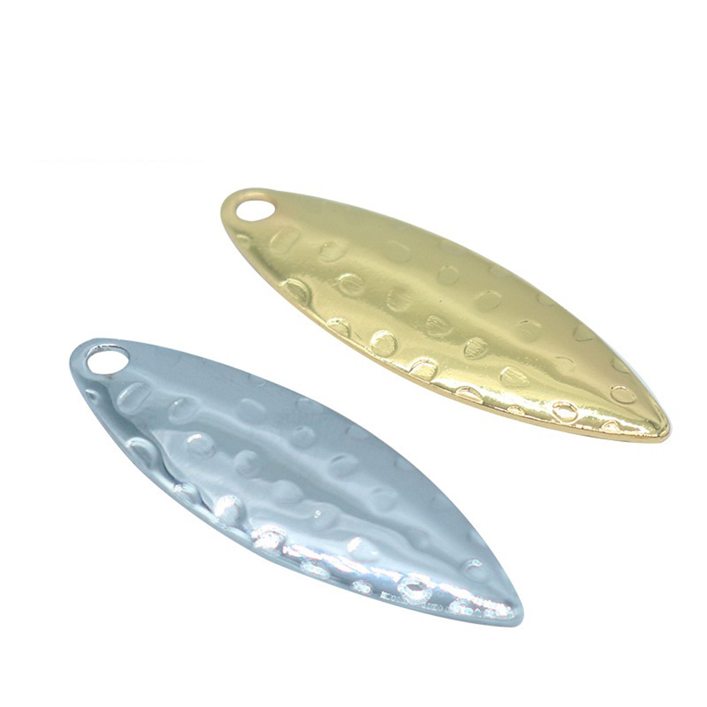 Fishing Lure Spoon - 버드나무 잎 스팽글 피트 표면 DIY