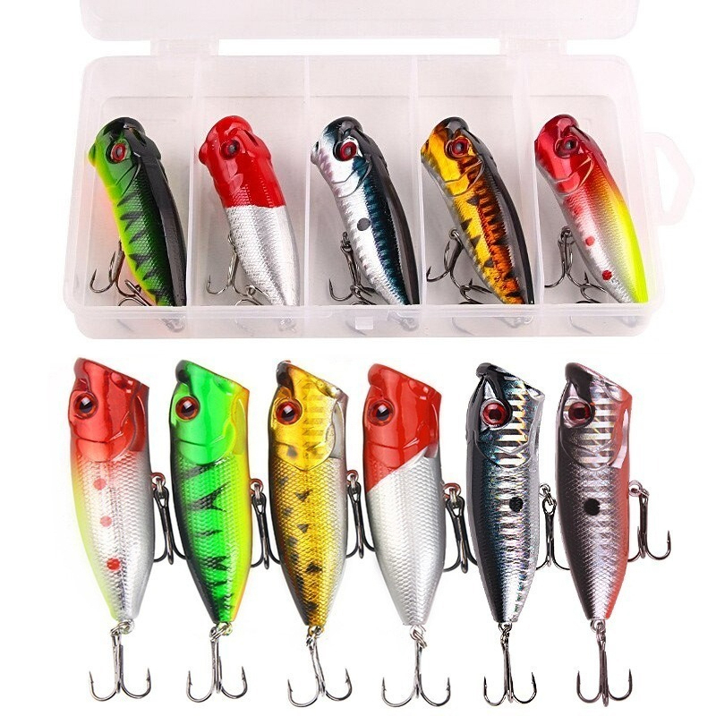 Fishing Lure Jerkbait - 6개입 6색상（opp 봉투）/5개입 5색상（상자 포함） 6.5cm/10g