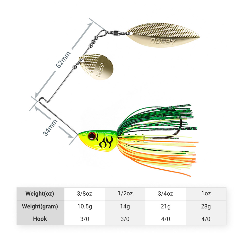 Noeby Spinnerbait 10.5g 14g 21 - Fishing Lure Spinnerbait 리뷰 및 가격