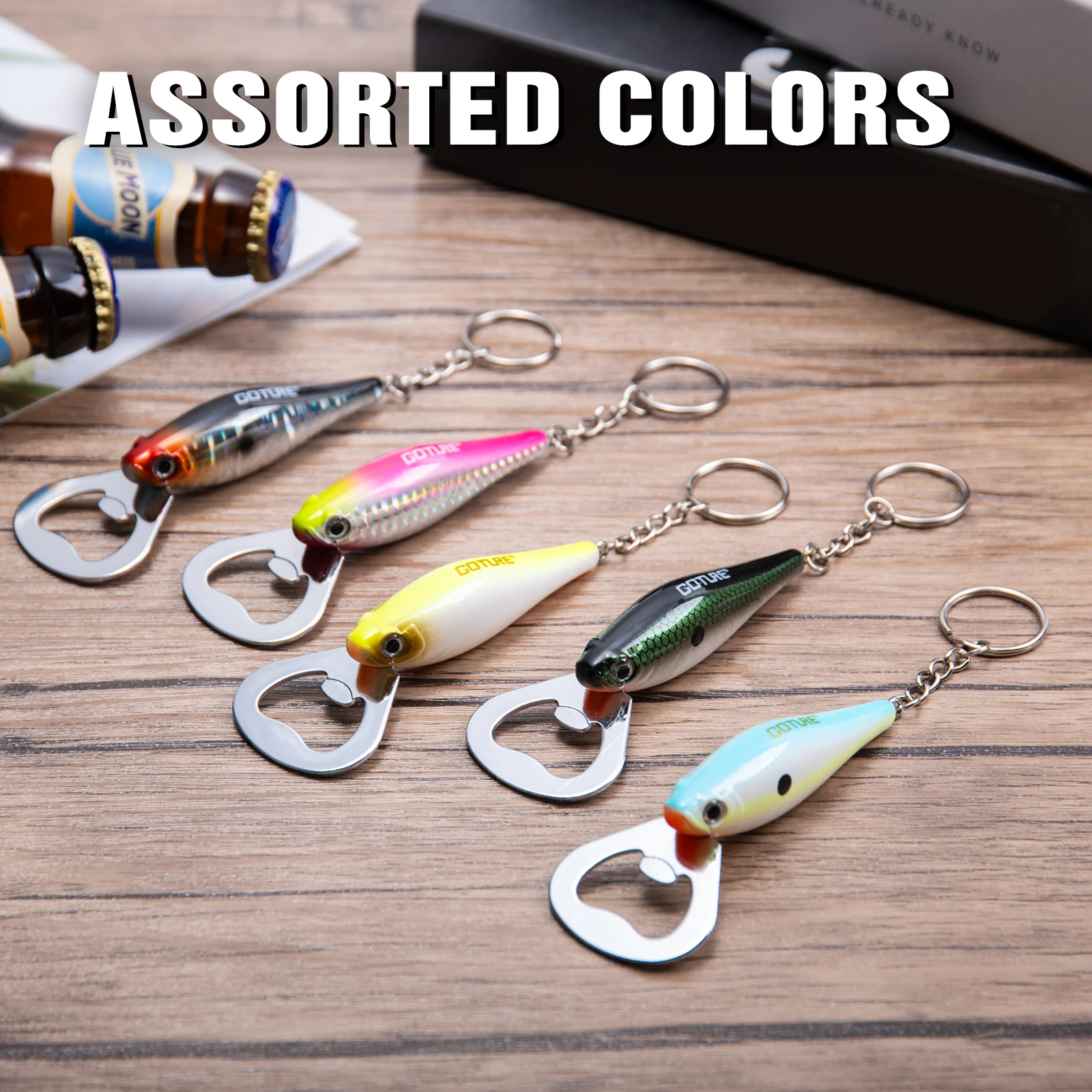 Goture 낚시 루어 병따개, 탄소강 물고기 패턴,  - Fishing Lure Kit 리뷰 및 가격