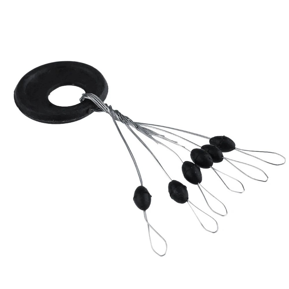 600Pcs 100 그룹 세트 고무 공간 콩 타원형 스 - Fishing Lure Spinner 리뷰 및 가격