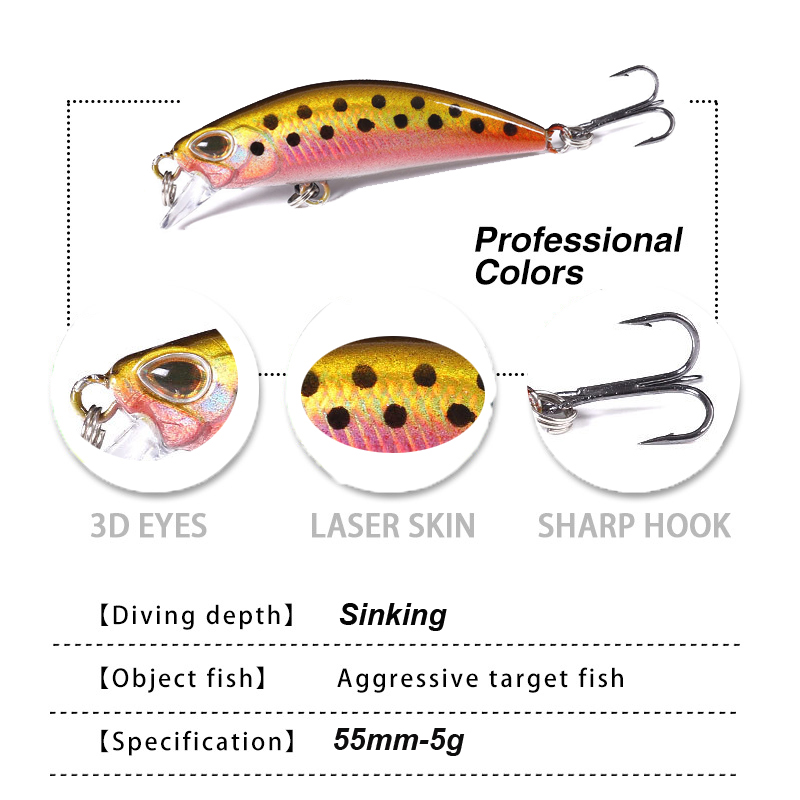 WESTBASS 1PX 마이크로 미노우 루어 55mm- - Fishing Lure Popper 리뷰 및 가격