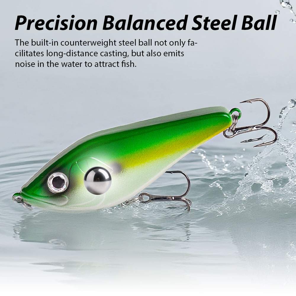 80mm/15.5g 머스키 저크베이트 파이크 낚시 루어 - Fishing Lure Jerkbait 리뷰 및 가격
