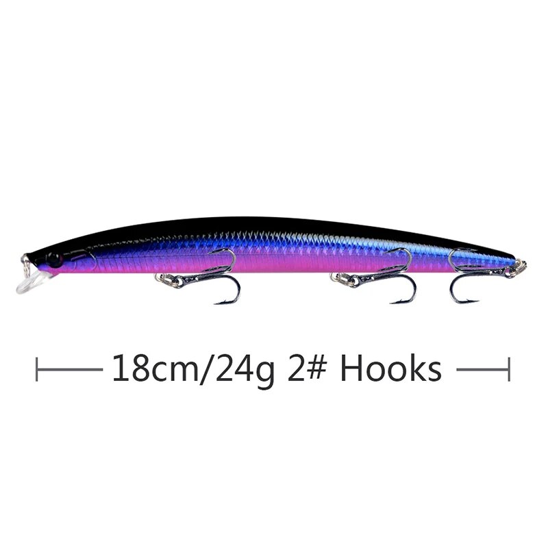 미노우 낚시 미끼 레이저 하드 인공 미끼 18cm 24 - Fishing Lure Crankbait 리뷰 및 가격