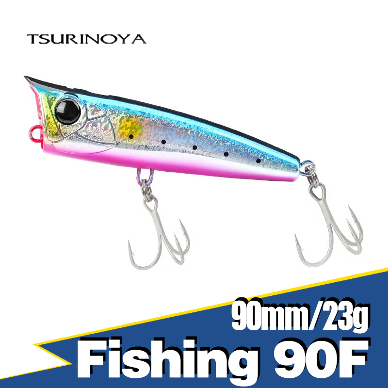 TSURINOYA-고강도 인조 피라미 낚시 태클, 90 - Fishing Lure Popper 리뷰 및 가격
