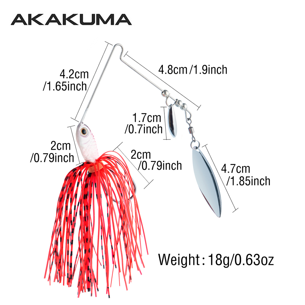 4개입 18g 스피너베이트 낚시 루어 더블 블레이드 위 - Fishing Lure Blade Bait 리뷰 및 가격