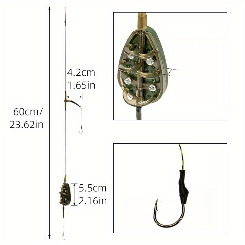 1pc 잉어 낚시 피더 키트 피더 후크 잉어 낚시 미끼 - Fishing Lure Kit 리뷰 및 가격