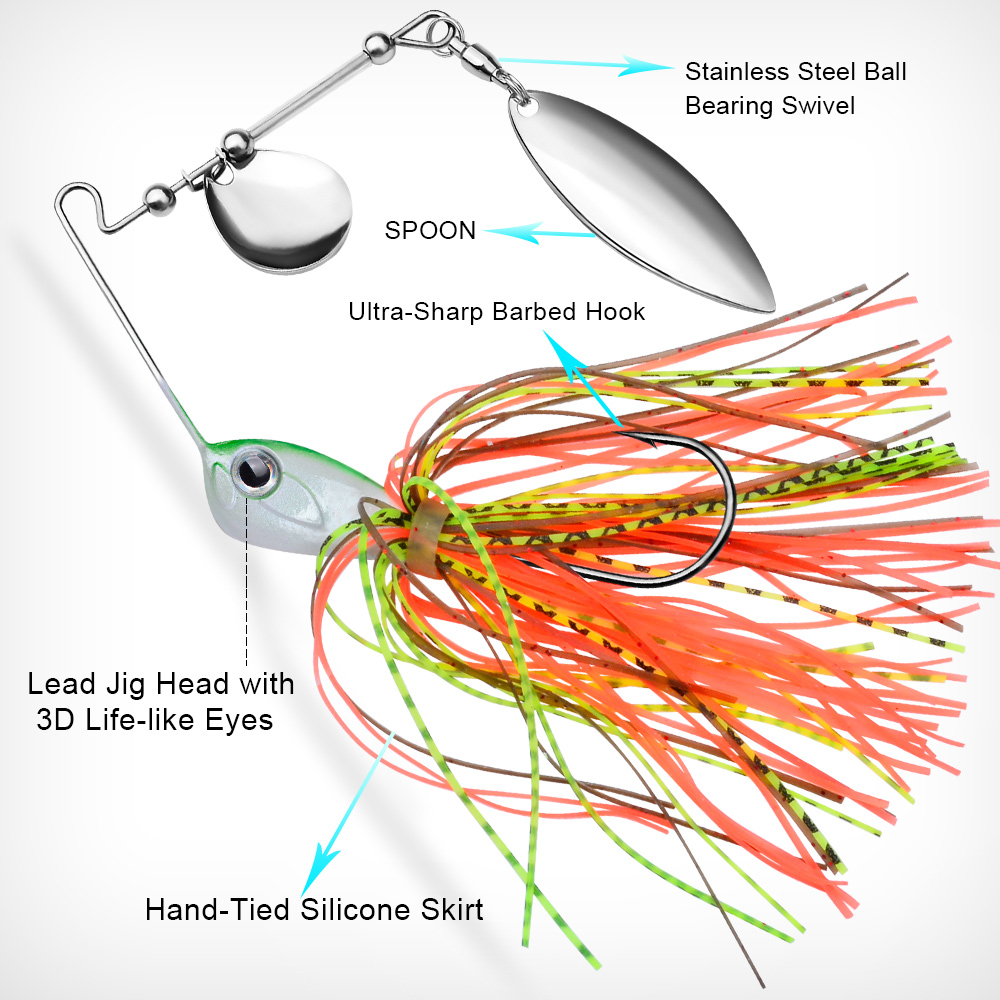 프로베로스 10/14g 스피너베이트 낚시 루어 채터베이 - Fishing Lure Blade Bait 리뷰 및 가격