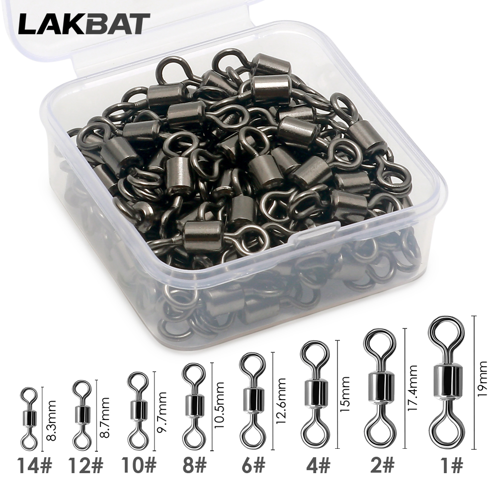 100개 스테인리스 스틸 낚시 스위벨 베어링 롤링 커넥 - Fishing Lure Box 리뷰 및 가격