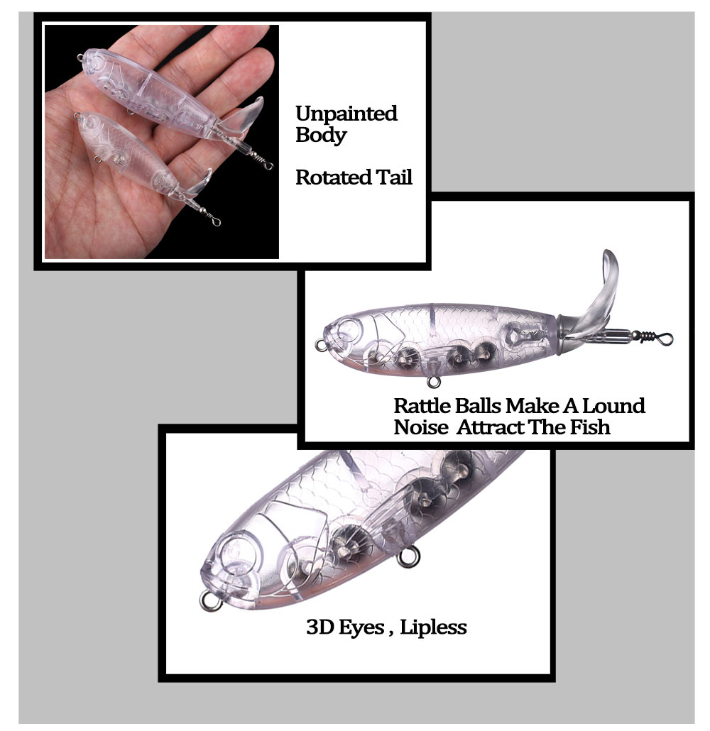 Chan'sHuang 미도색 블랭크 미끼, 탑워터 딸랑 - Fishing Lure Popper 리뷰 및 가격