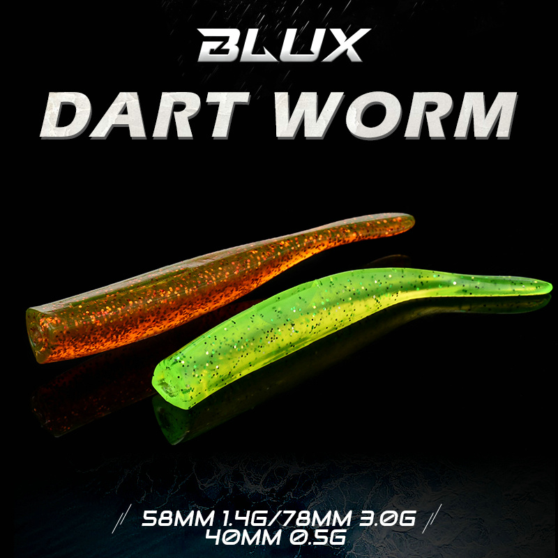 BLUX-신제품 다트 웜 소프트 미끼 58MM 78MM - Fishing Lure Buzzbait 리뷰 및 가격