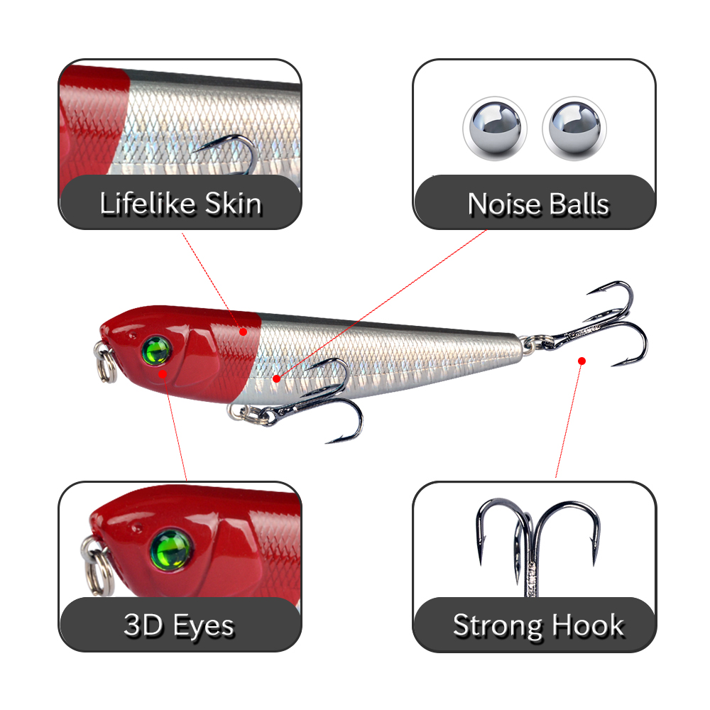 LINGYUE 1PCS 하드 연필 낚시 루어 Topwa - Fishing Lure Crankbait 리뷰 및 가격