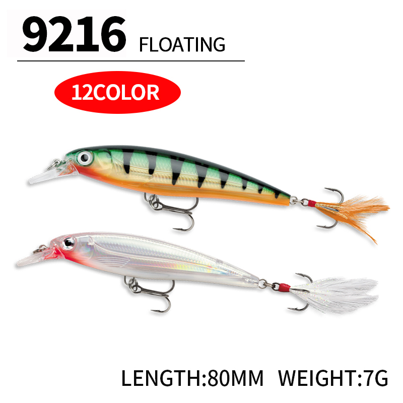 플로팅 미노우 낚시는 민물 송어를 위한 70mm 7.2 - Fishing Lure Jerkbait 리뷰 및 가격
