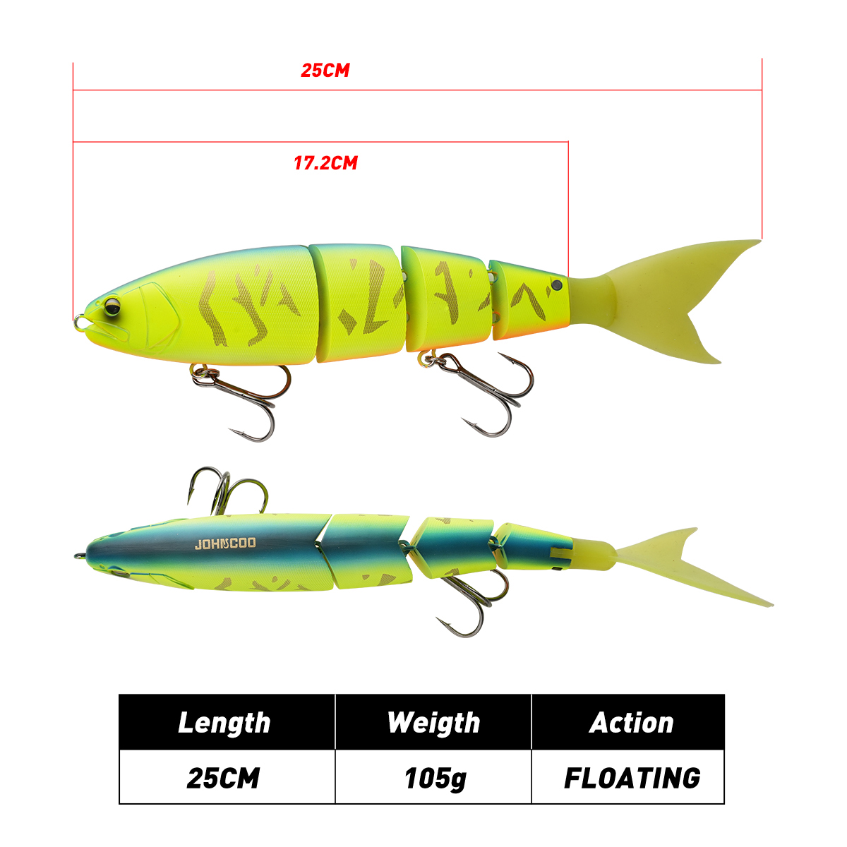 존쿠 조인티드 피싱 루어 25cm 105g 포식자 미끼 - Fishing Lure Popper 리뷰 및 가격
