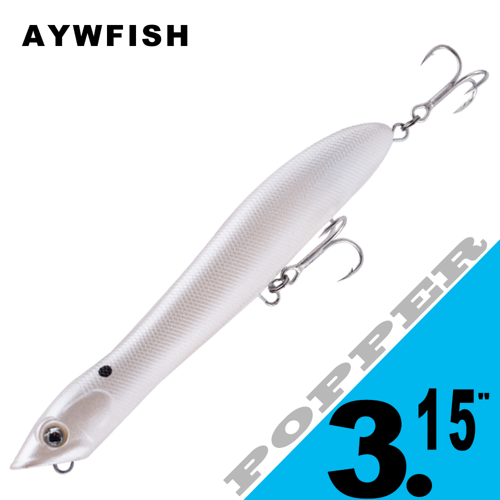 AYWFISH 8CM 6.2G 베이비 포퍼 낚시는 탑워 - Fishing Lure Popper 리뷰 및 가격