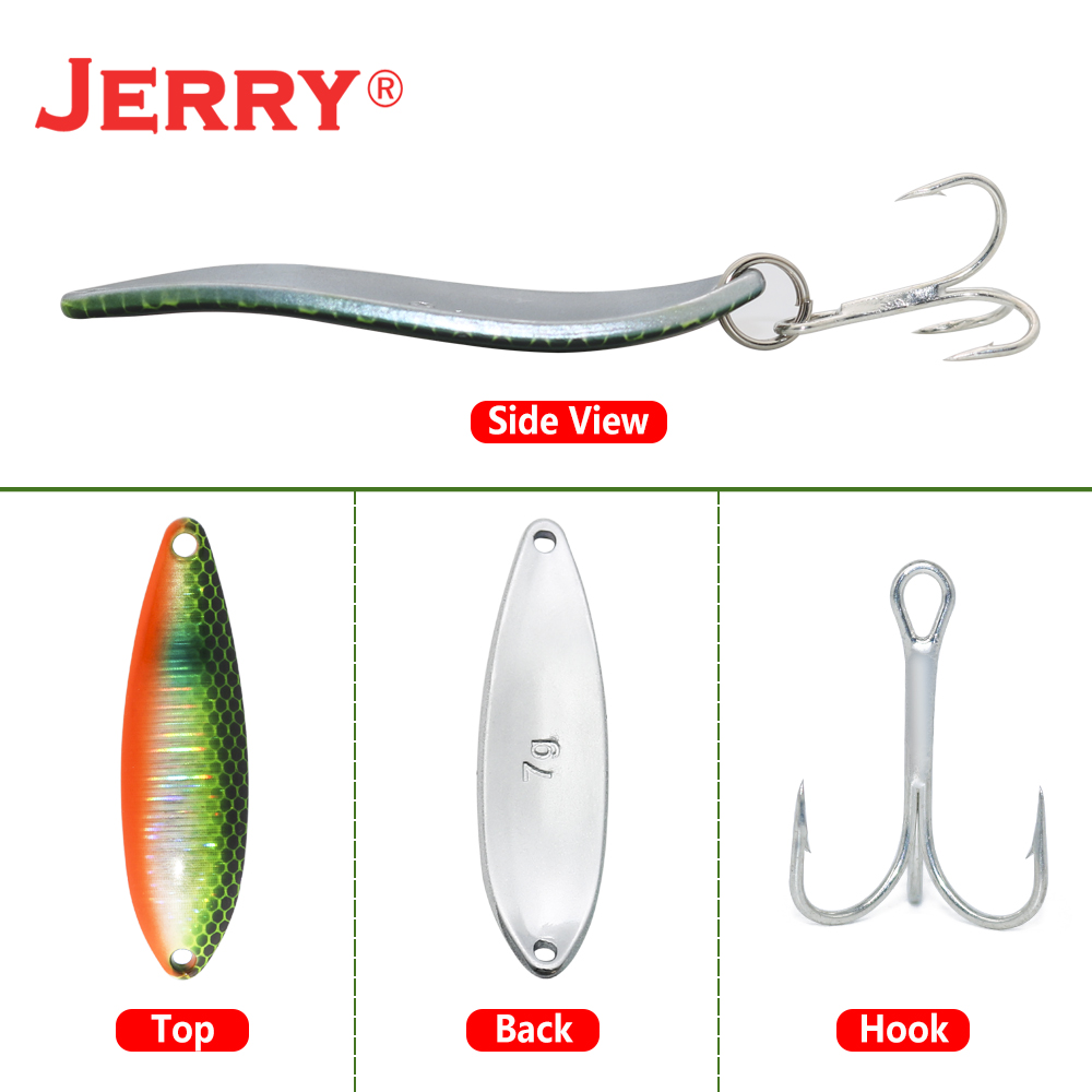 Jerry JD 인공 스푼 미끼 7g 10g 캐스팅 금 - Fishing Lure Spinnerbait 리뷰 및 가격