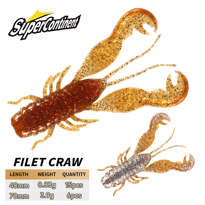 2023 슈퍼 대륙 필렛 크로우 미끼 퍼치 미끼 소프트 - Fishing Lure Soft Plastic 리뷰 및 가격