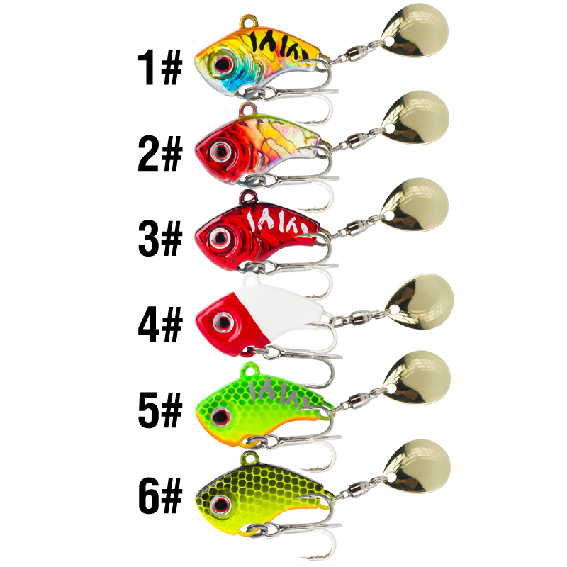 6PC 5g/7g/10g/14g/20g 회전형 메탈 바 - Fishing Lure Crankbait 리뷰 및 가격